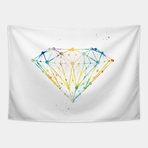 Diamond form Tapestry by erzebeth