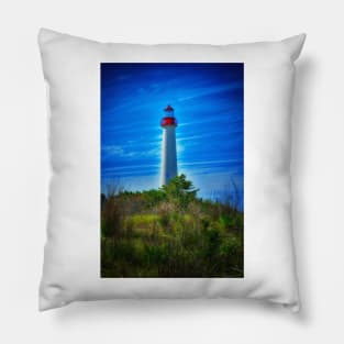 The Lighthouse At Cape May NJ Pillow