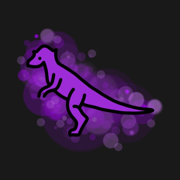 Purple Pachycephalosaurus Rainbow Dinosaurs Series by CelticDragoness