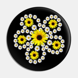 daisies sunflower blooms blossom floral daisy pattern Pin