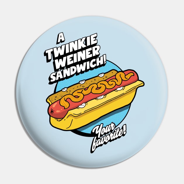 Twinkie Weiner Sandwich Pin by Chewbaccadoll