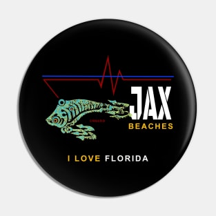 JAX Beaches, I love Florida, Jacksonville Pin