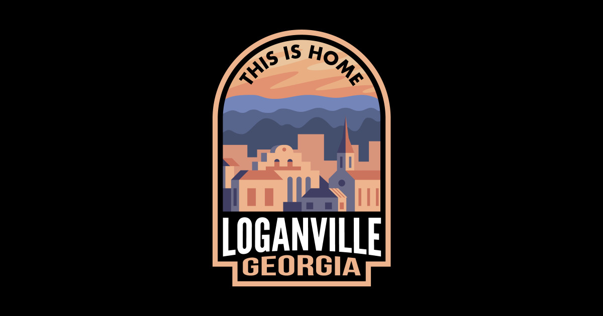 Downtown Loganville This is Home Loganville Ga Sticker