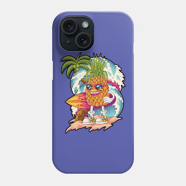 Summer Paradise Pineaple Phone Case by Wagum Std