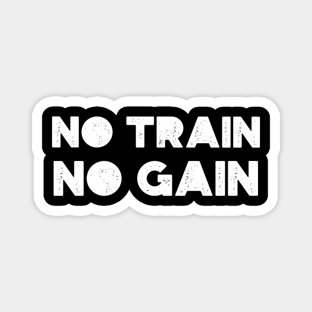 no train, no gain, swimming design v2 Magnet by H2Ovib3s