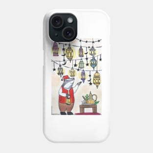 Moroccan shopkeeper and his lanterns Phone Case