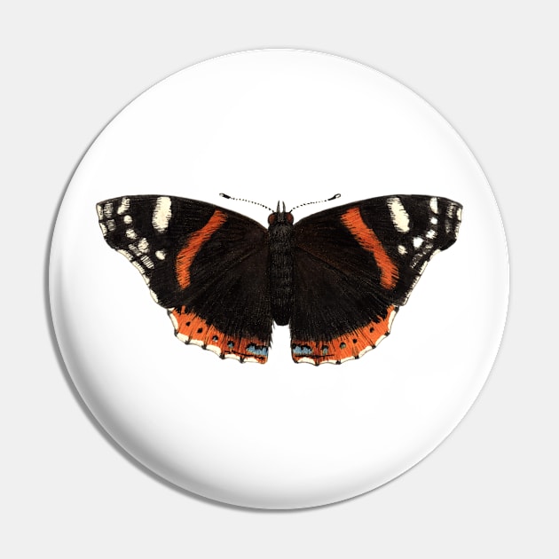 Red Admiral Pin by JadaFitch