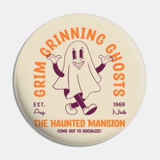 Grim Grinning Ghosts Pin