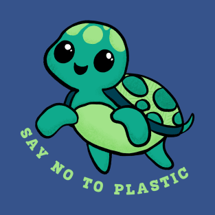 Sea Turtle Say No to Plastic T-Shirt