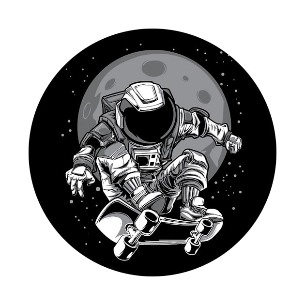 Astronaut skater by Unknownvirtuoso