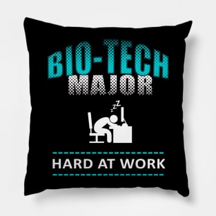 Bio-Tech College Major Funny Design Pillow