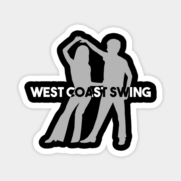West Coast Swing Couple Design Magnet by echopark12
