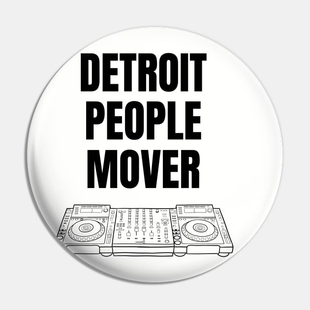 Detroit People Mover (Lt.) Pin by Death Before Downriver 