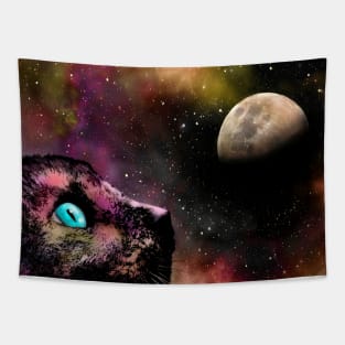 Siamese Cat 619 Planet Space Tapestry