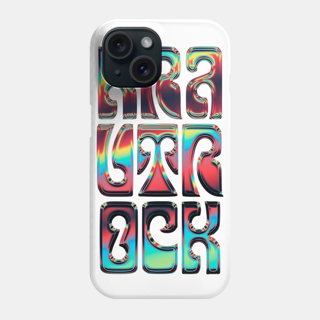 Krautrock / Retro Typography Design Phone Case by DankFutura