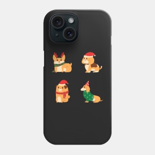 Cute Christmas Dogs Phone Case