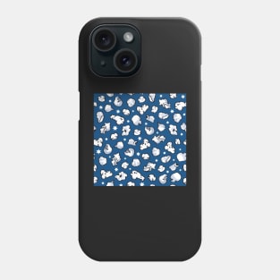 popcorn classic blue Phone Case