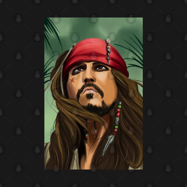 Captain Jack Sparrow Pirates of the Caribbean by OCDVampire