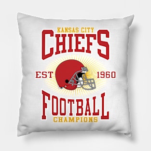 Kansas City Chiefs Football Champions Pillow