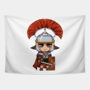 Cute Red Roman Empire Centurion - Soldier Warrior History Tapestry