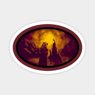 Strolling Through Purgatory - Yellow Reaper Magnet