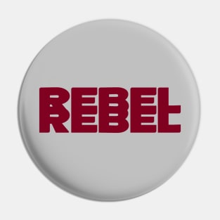 Rebel Rebel, burgundy Pin