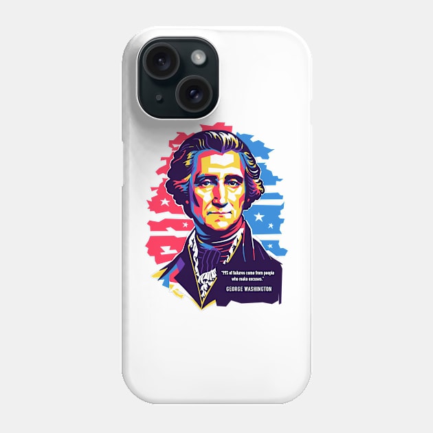 George Washington pop art Phone Case by BAJAJU