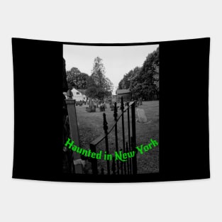 Haunted in NY Ghost Green Tapestry