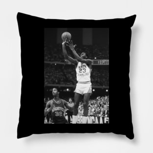 BASKETBALLART -JORDAN BLACK WHITE 21 Pillow