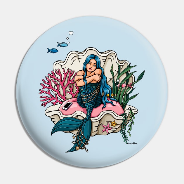 Mermaid Pin by dinainbloom