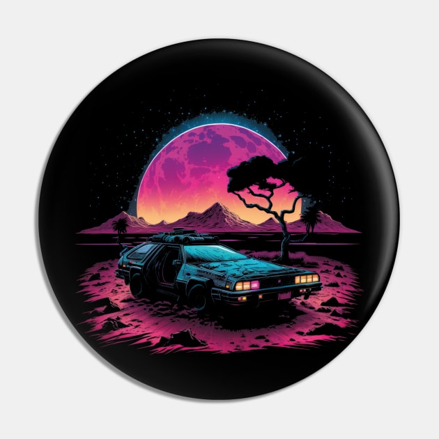 DELOREAN Pin by Follow The Blood