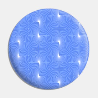 Periwinkle Blue Modern Geometry Pin