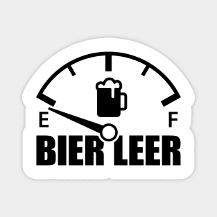 Beer empty speedometer (black) Magnet