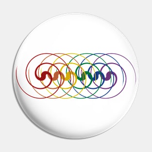 Rainbow Harmony (transparent) Pin