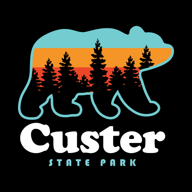 Custer State Park Camping South Dakota Bear by PodDesignShop