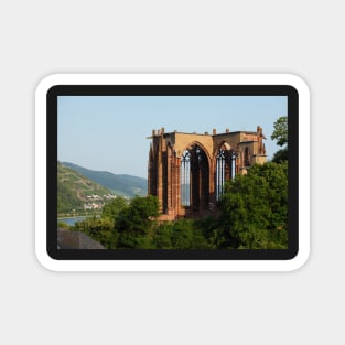 Werner Chapel, old town, Bacharach, Middle Rhine, Rhine, evening Magnet