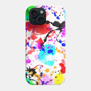 Brush strokes, neon colors Phone Case