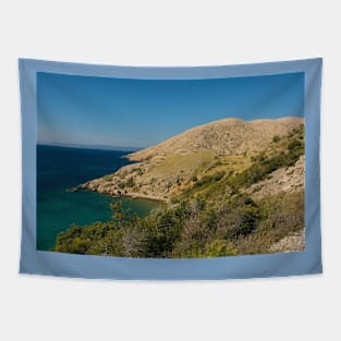 Coast Near Stara Baska, Krk, Croatia Tapestry