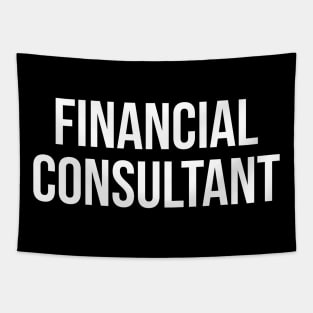 Financial consultan text only gift Tapestry