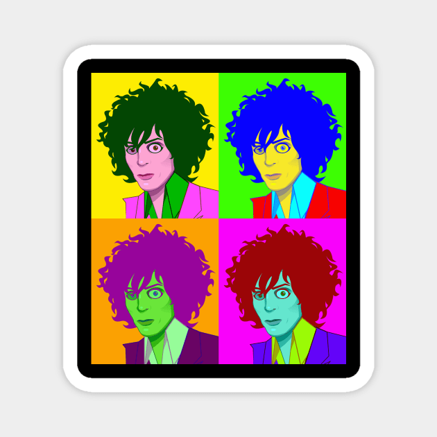 Syd Barrett - Warhol 4 in 1 Magnet by VotzboArt