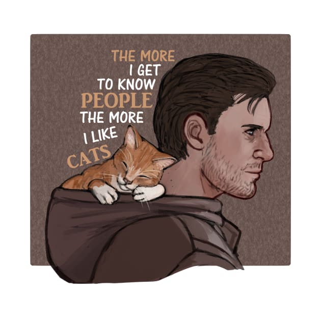 Gavin and cats by Julientel89