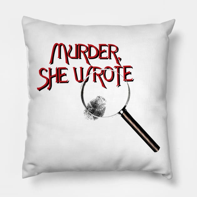 Vintage 1994 Murder She Wrote TV Promo Pillow by Hoang Bich