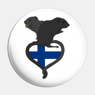 Gerbil Finland (dark) Pin