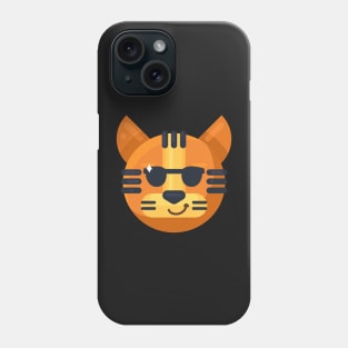 tiger sunglasses, tiger with sunglasses, lion sunglasses, cool tiger, cool lion, funny tiger, tiger gift Phone Case