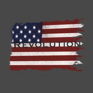 Revolutionary tattered American flag T-Shirt