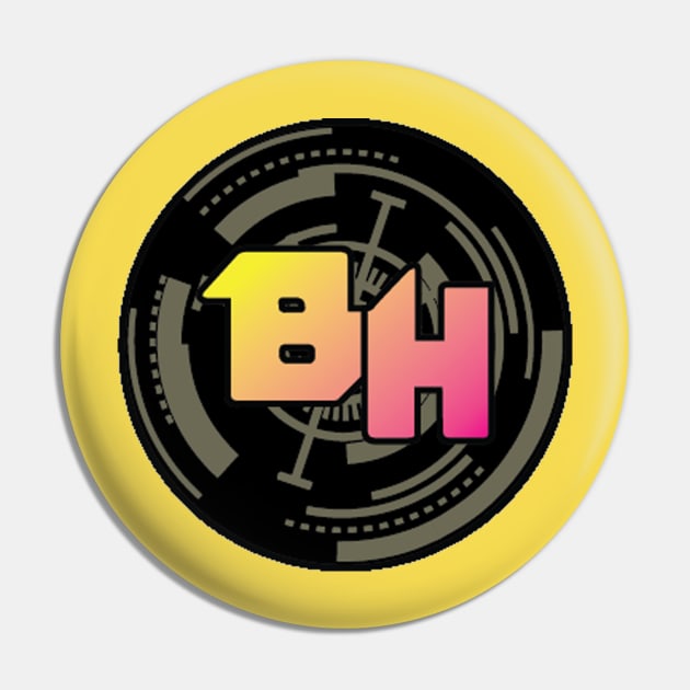 BH Black Crosshairs Pin by The Bounty Hunnies