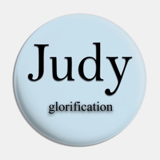 Judy Name meaning Pin