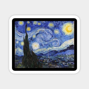 Starry Night - Vincent Van Gogh Classic Masterpiece Painting Magnet