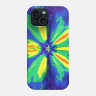 Acrylic Fluid Pour Tie Dye Rainbow Phone Case