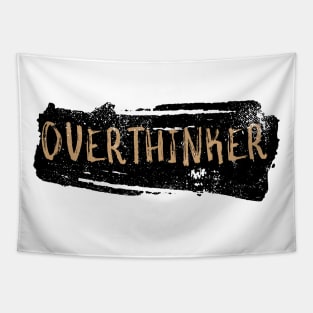 Overthinker Vintage Graffiti Art Tapestry